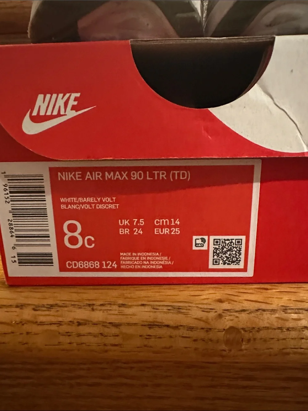 Nike Air Max 90 LTR- Toddler Size 8